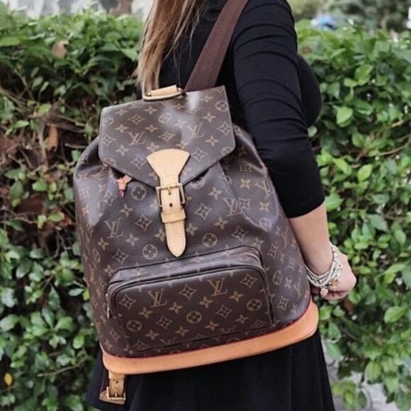 🔥EXTRA LARGE🔥 Louis Vuitton Backpack Monogram Montsouris GM Bag LV - Picture 3 of 15